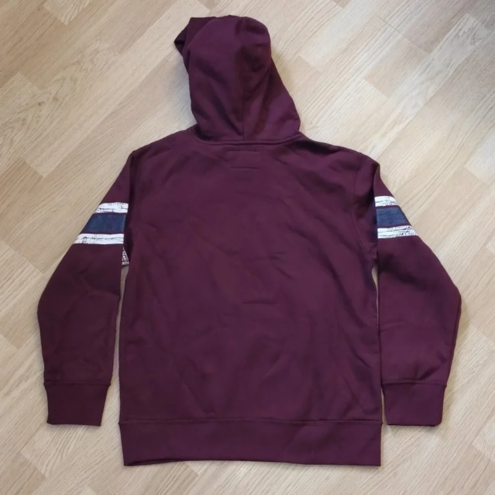 NWT The Children’s Place Boys Large 10/12 Maroon Football Hoodie Sweatshirt